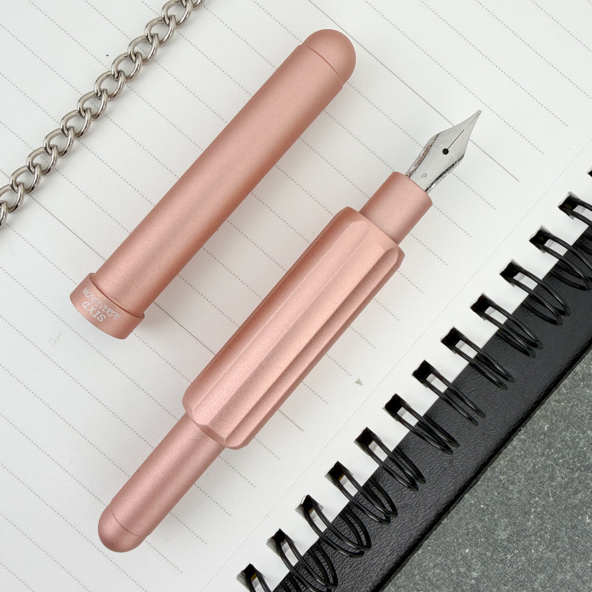 Monteverde Axis Fountain Pen - Matte Champagne