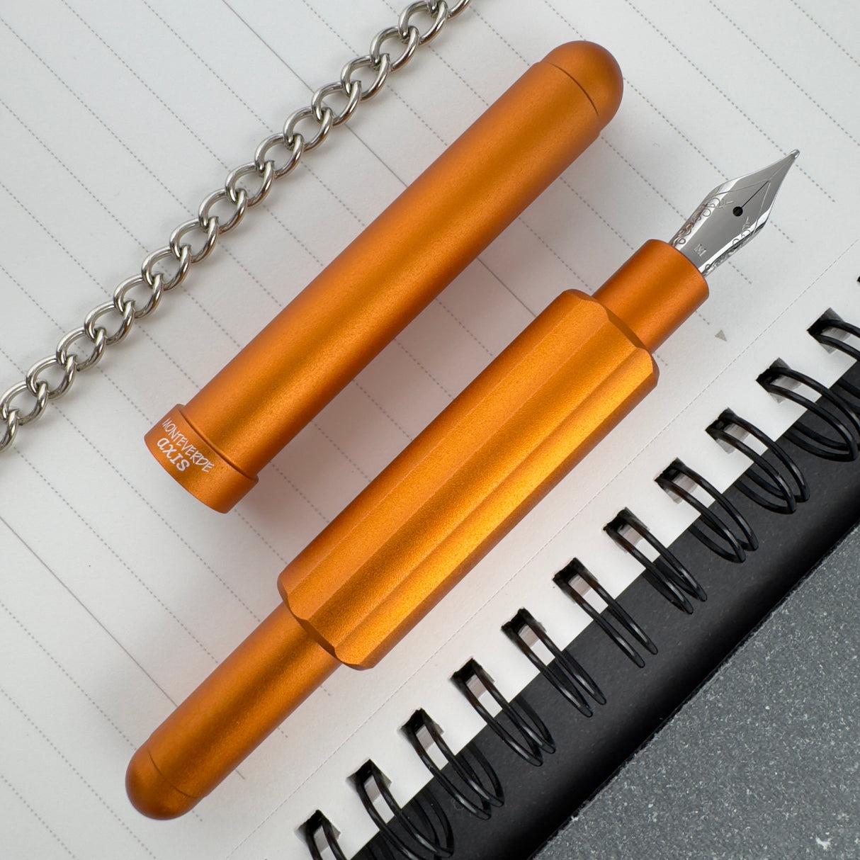 Monteverde Axis Fountain Pen - Matte Orange