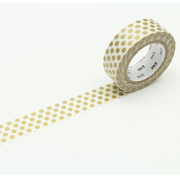 MT Washi Tape - Dot Gold 2