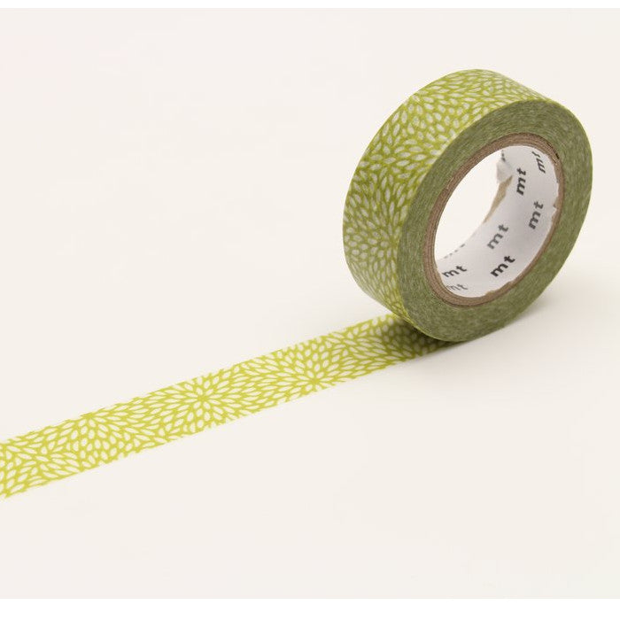 MT Washi Tape - Petals Mujinagiku Hiwa Green
