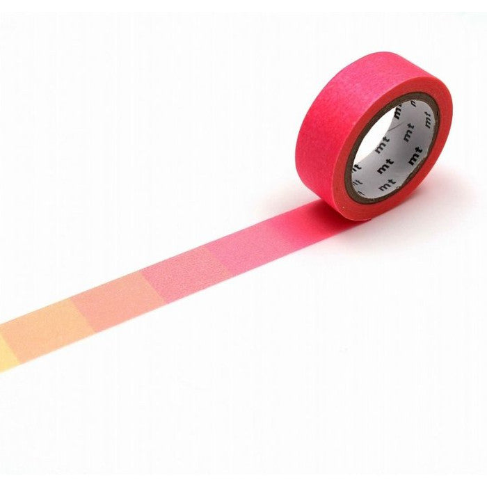 MT Washi Tape - Flourescent Graduation Pink x Yellow