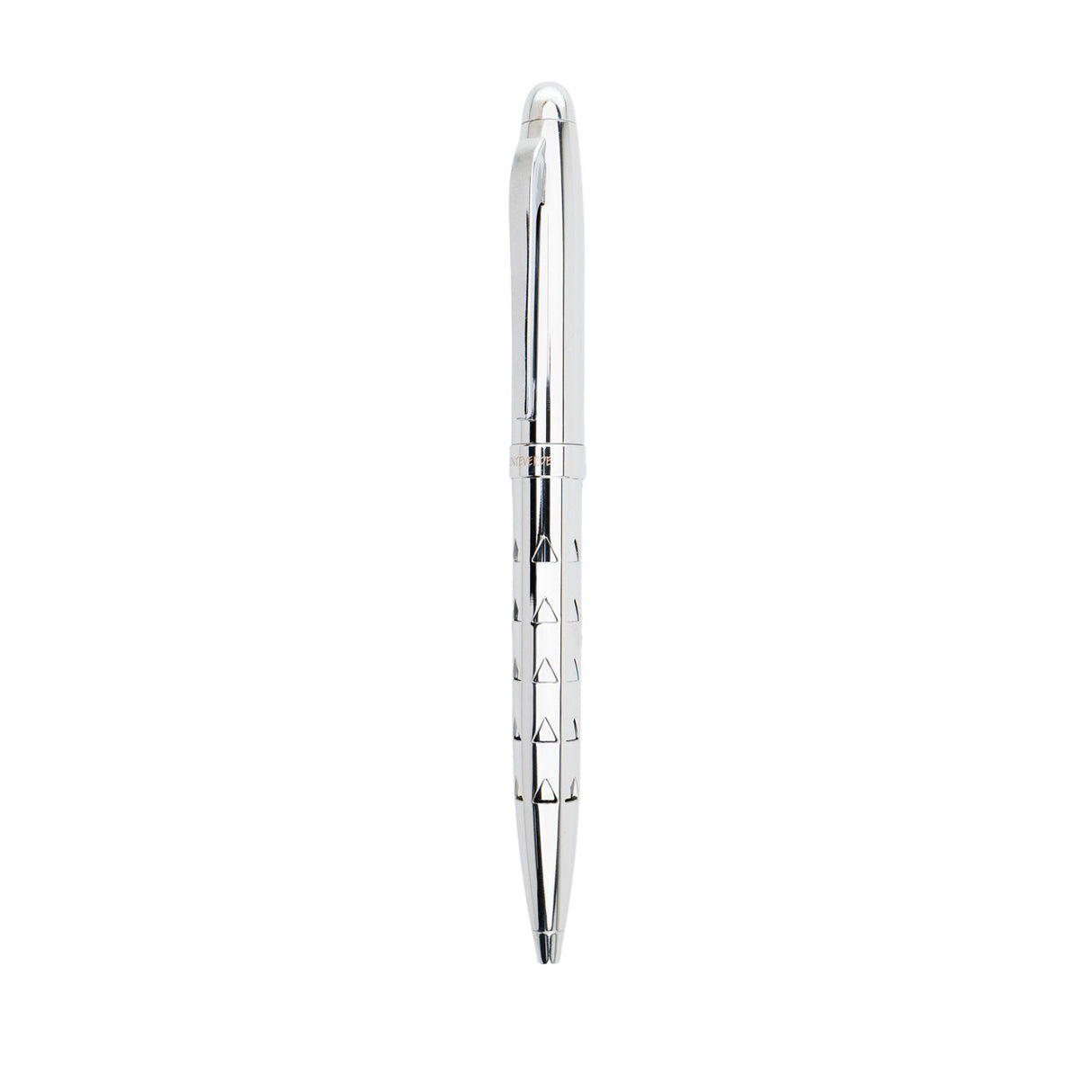 Monteverde llusia Gel Pen - Triangle Shapes Chrome with Chrome Trim