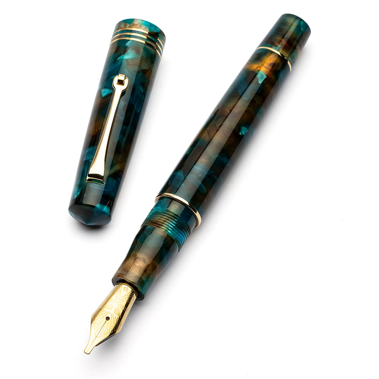 Leonardo Momento Zero Fountain Pen - Pausilya with Gold Trim (Limited Edition)