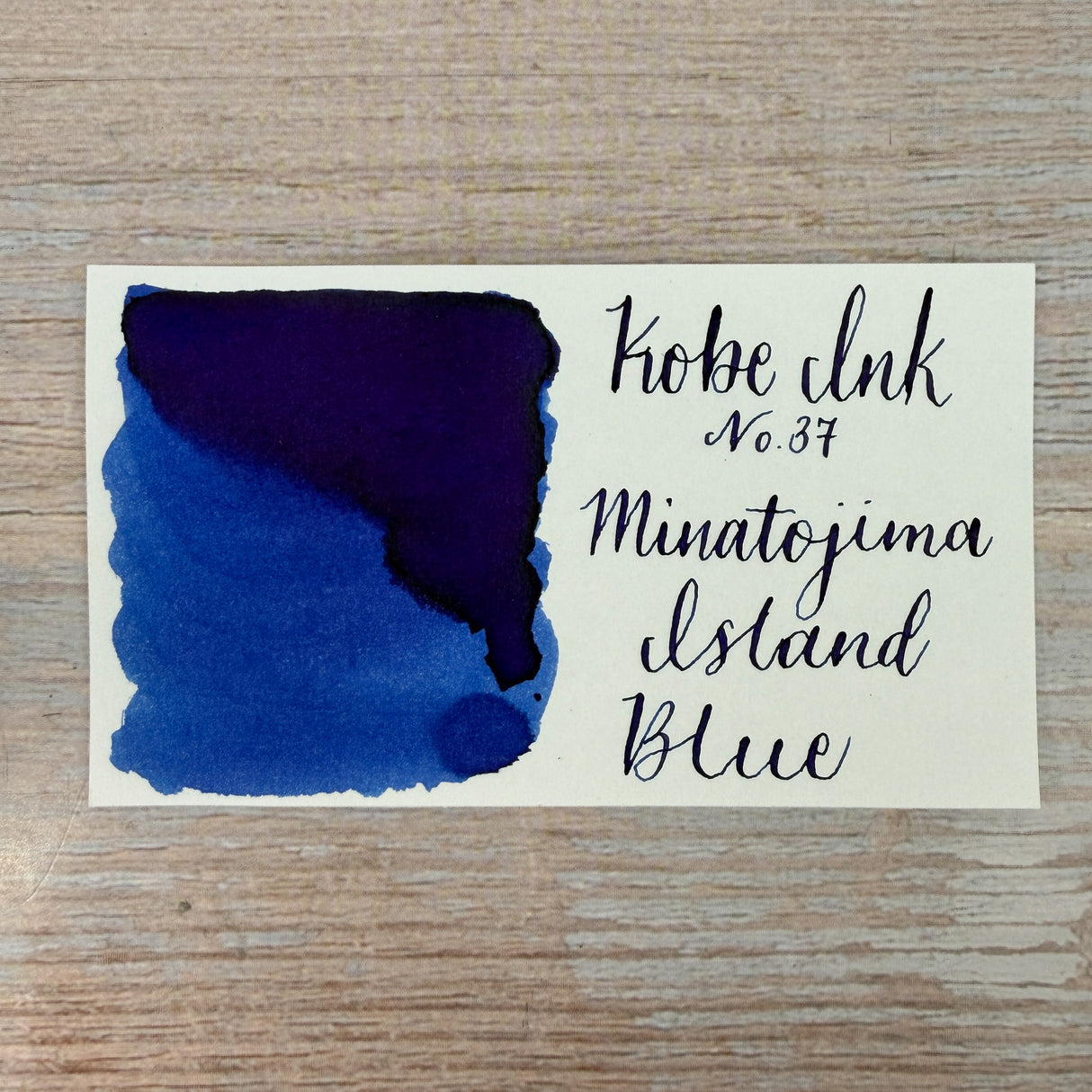 Nagasawa Kobe Ink 50ml Bottled Ink - Ink Story Vol. 37 Minatojima Island Blue