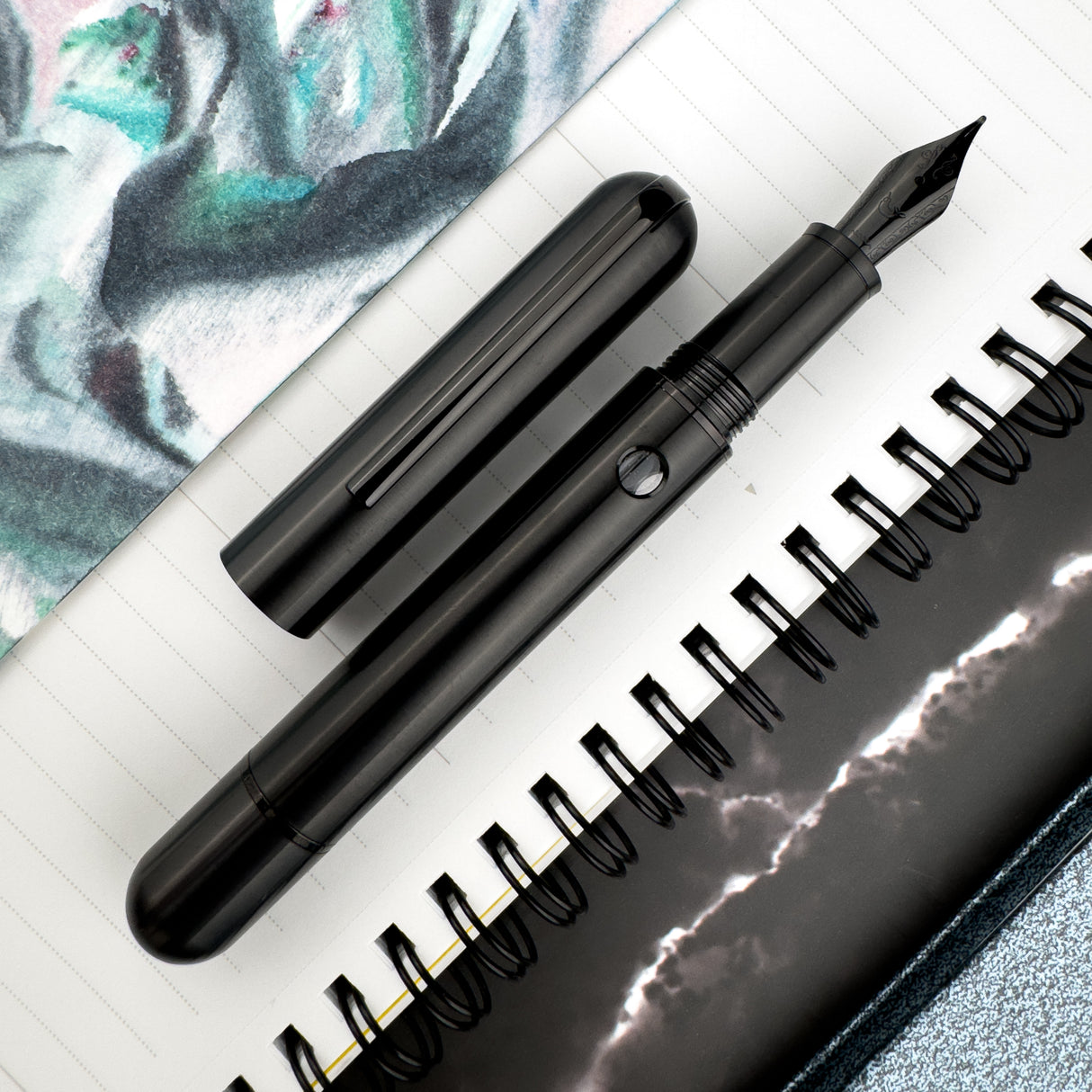 Nahvalur (Narwhal) Nautilus Fountain Pen - Ti Black