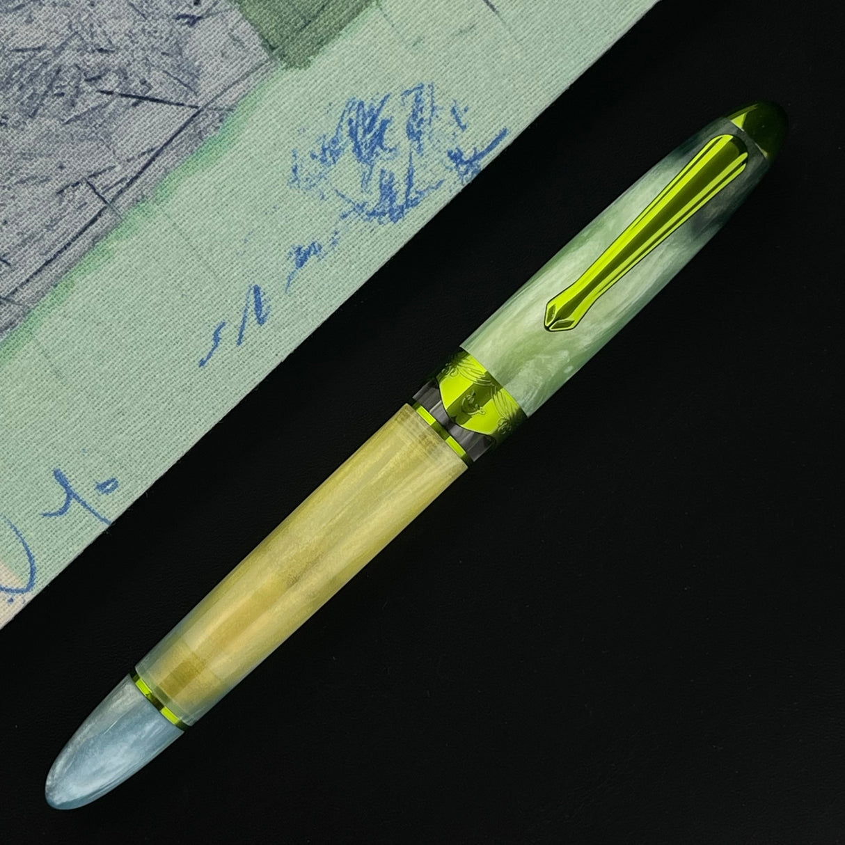 Nahvalur (Narwhal) Horizon Fountain Pen - Gaia