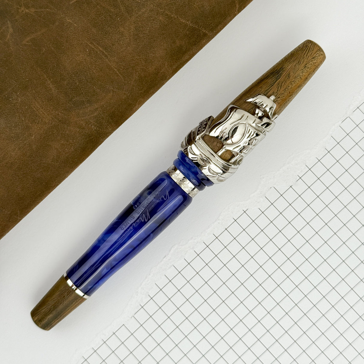 Nino Marino Columbus Fountain Pen - Silver