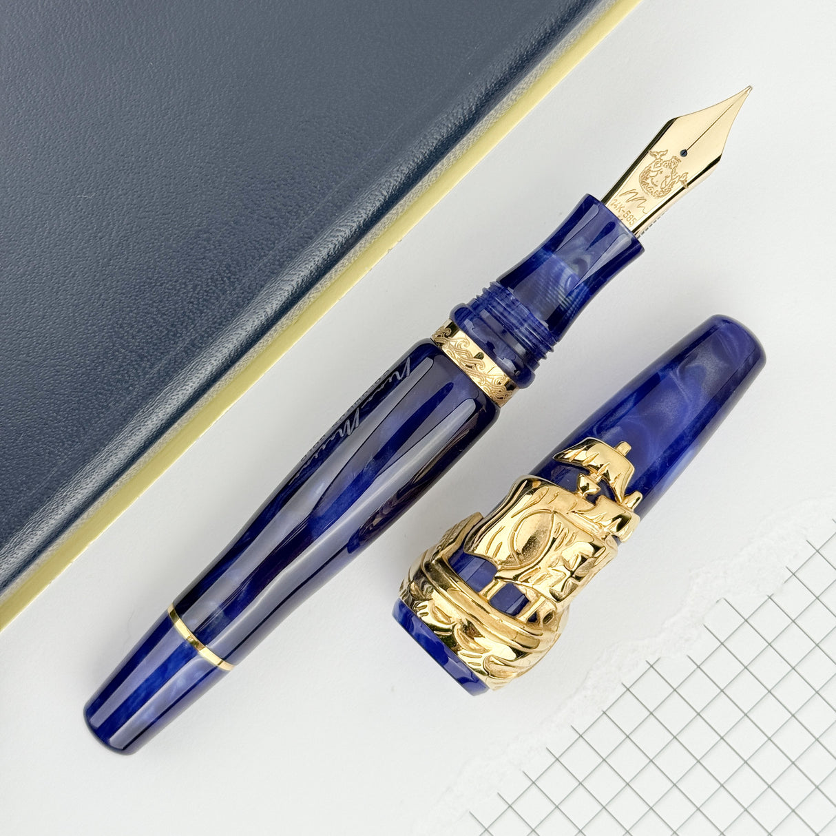 Nino Marino Columbus Fountain Pen - Vermeil