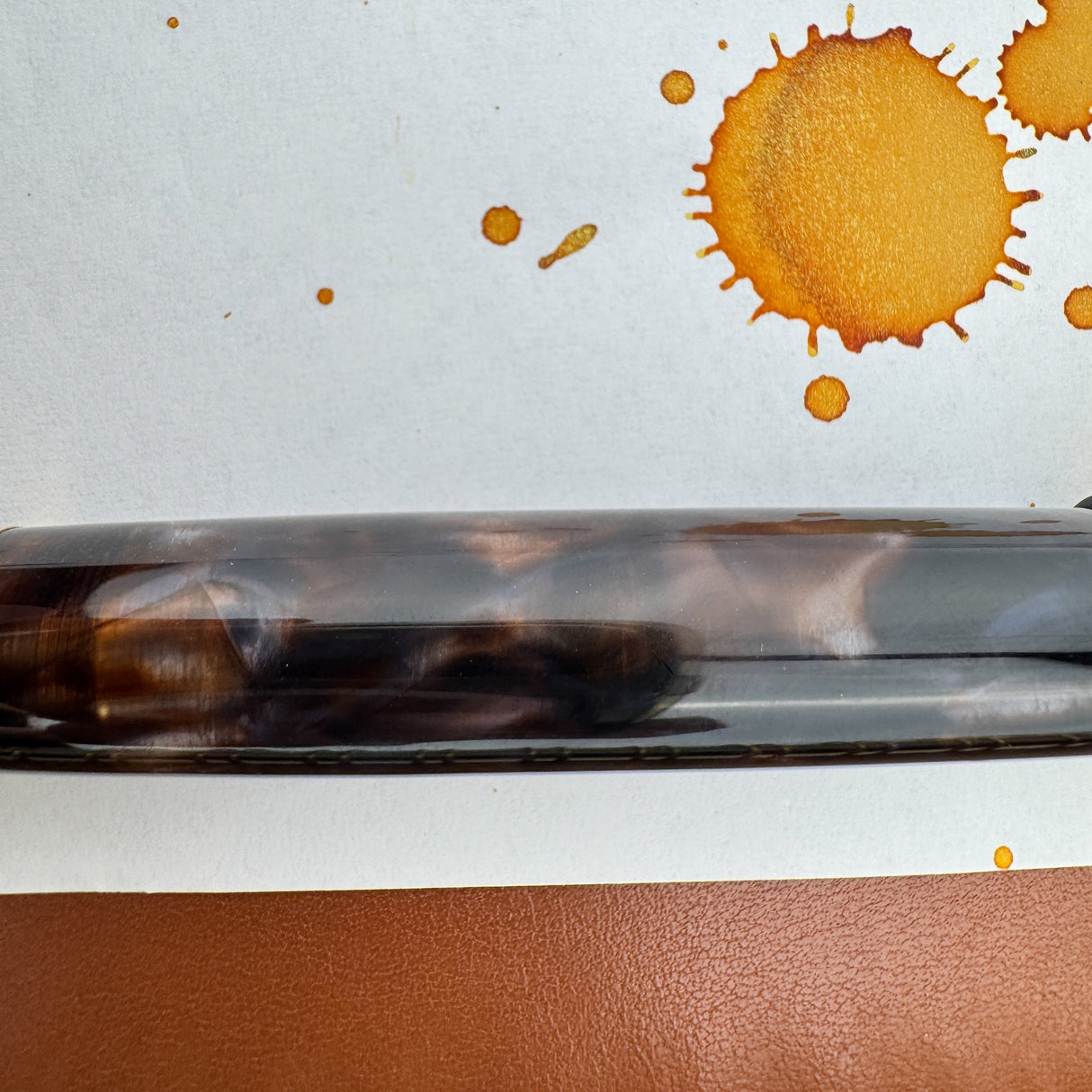 Omas Bologna Galassia Fountain Pen - Gold Trim