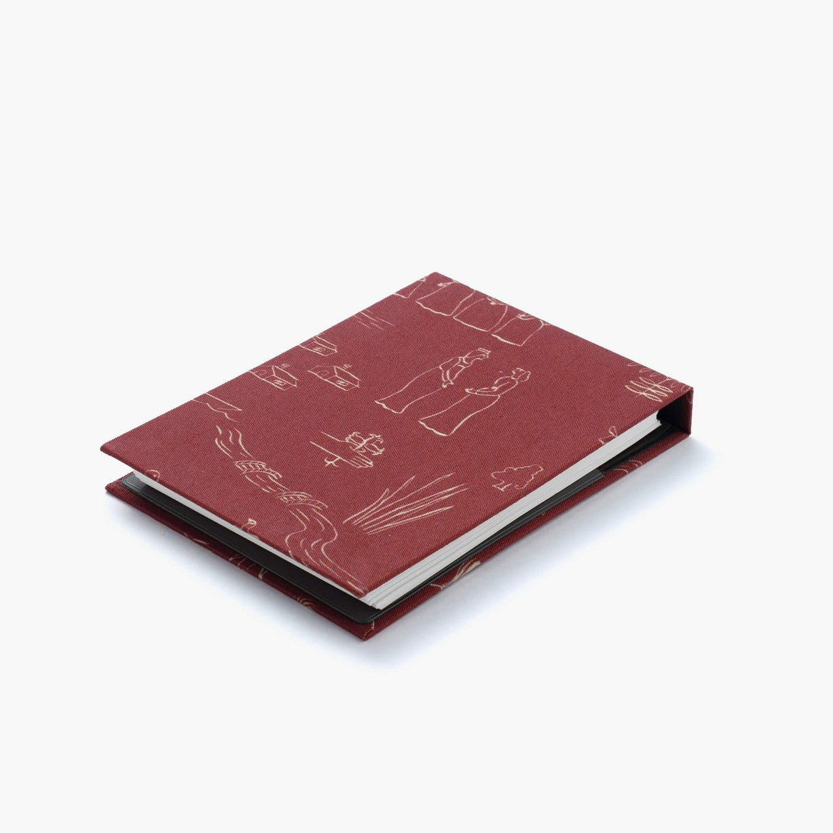Kakimori Mini Note Cover - Palmehuset / History - Burgundy