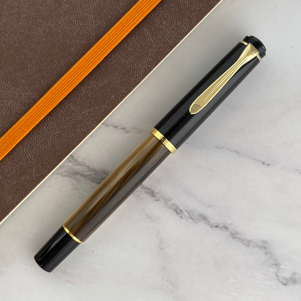 Pelikan Classic M200 Fountain Pen - Brown Marble