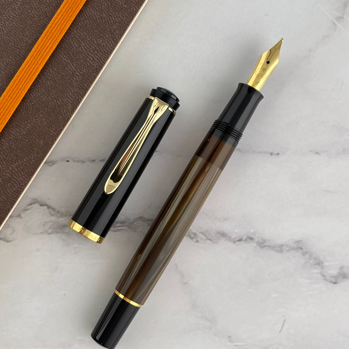 Pelikan Classic M200 Fountain Pen - Brown Marble