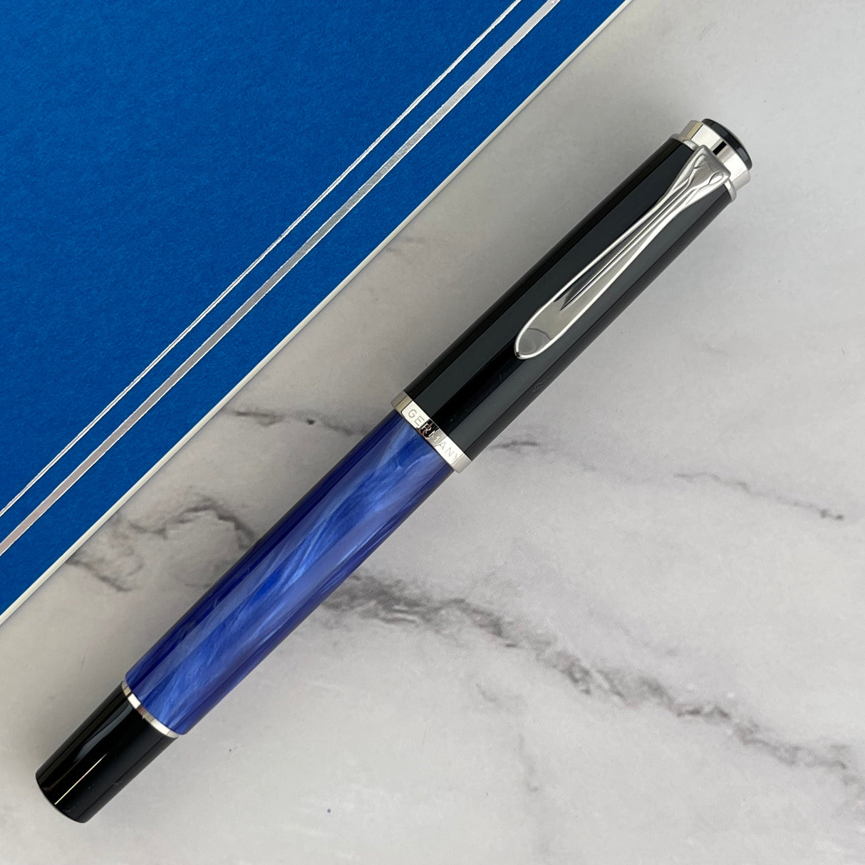 Pelikan Classic M205 Fountain Pen - Blue Marble