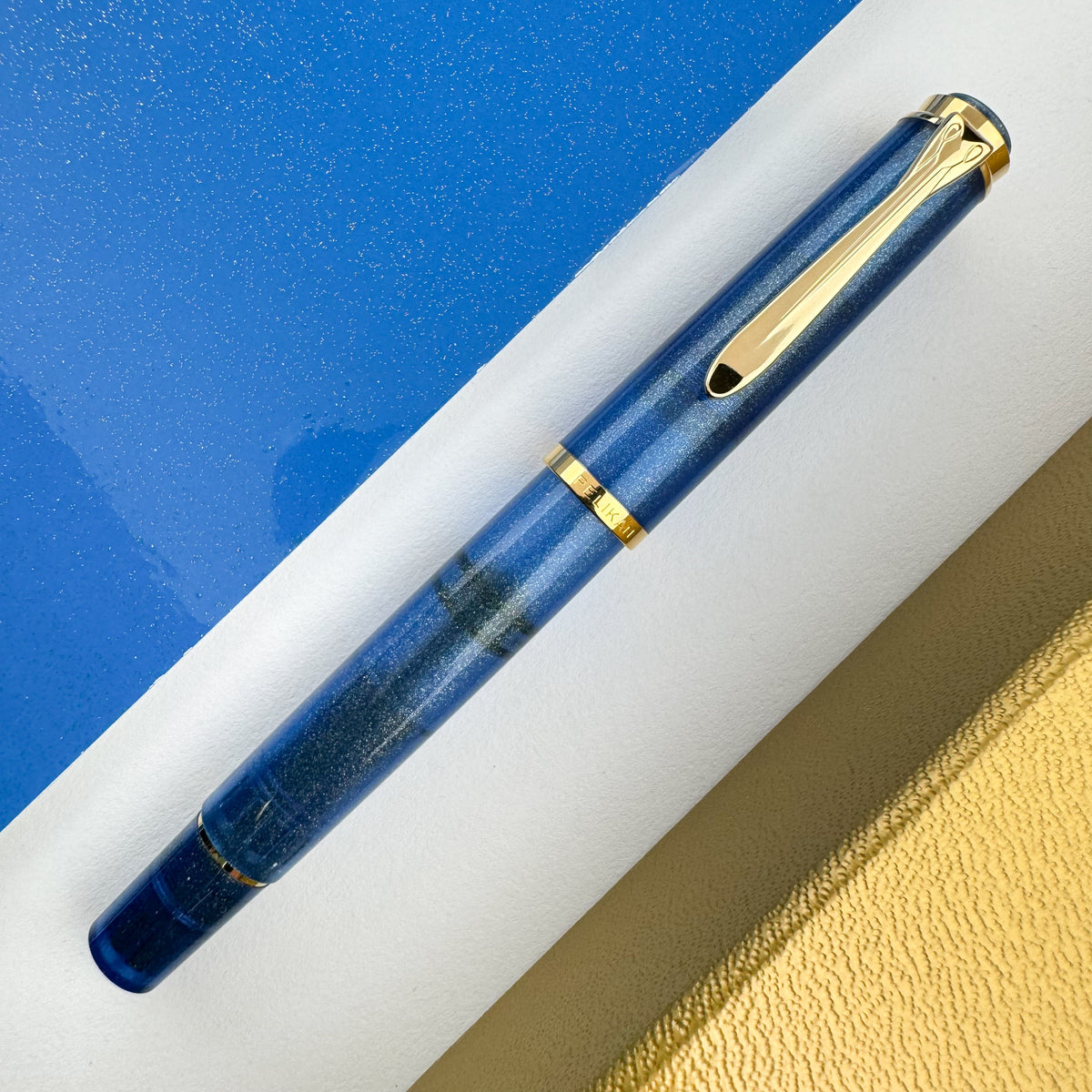 Pelikan Classic M200 Fountain Pen - Golden Lapis (Special Edition)(Doorbuster)