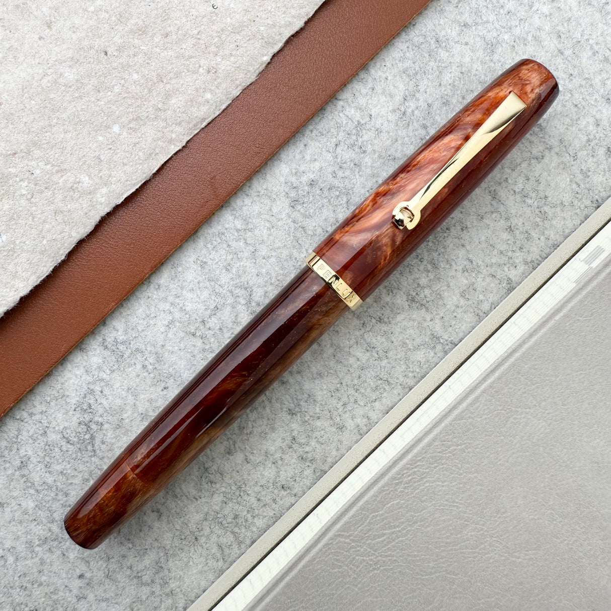 Penlux Concerto Fountain Pen - Amber (Special Edition)
