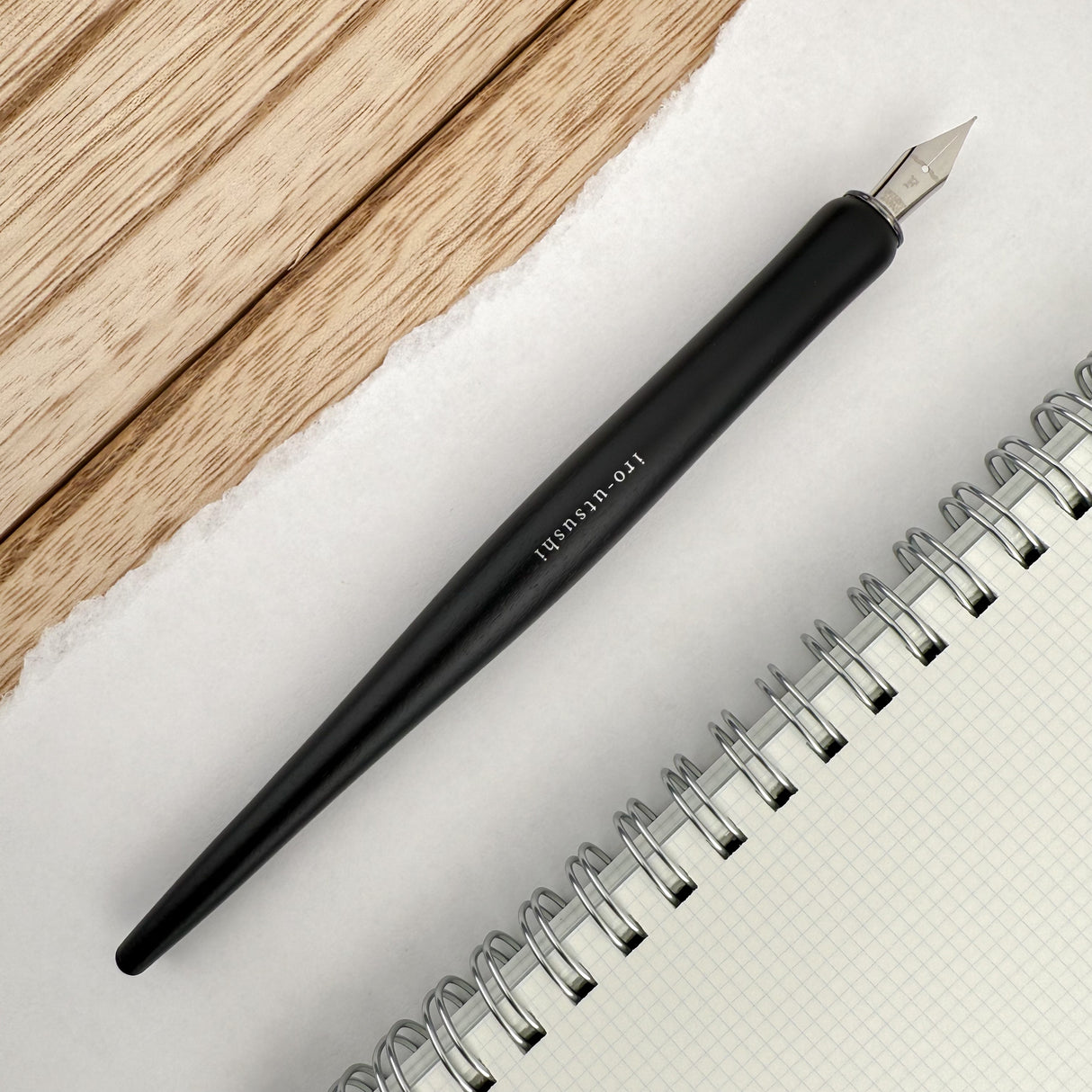 Pilot Iro-Utsushi Wooden Dip Pen - Black