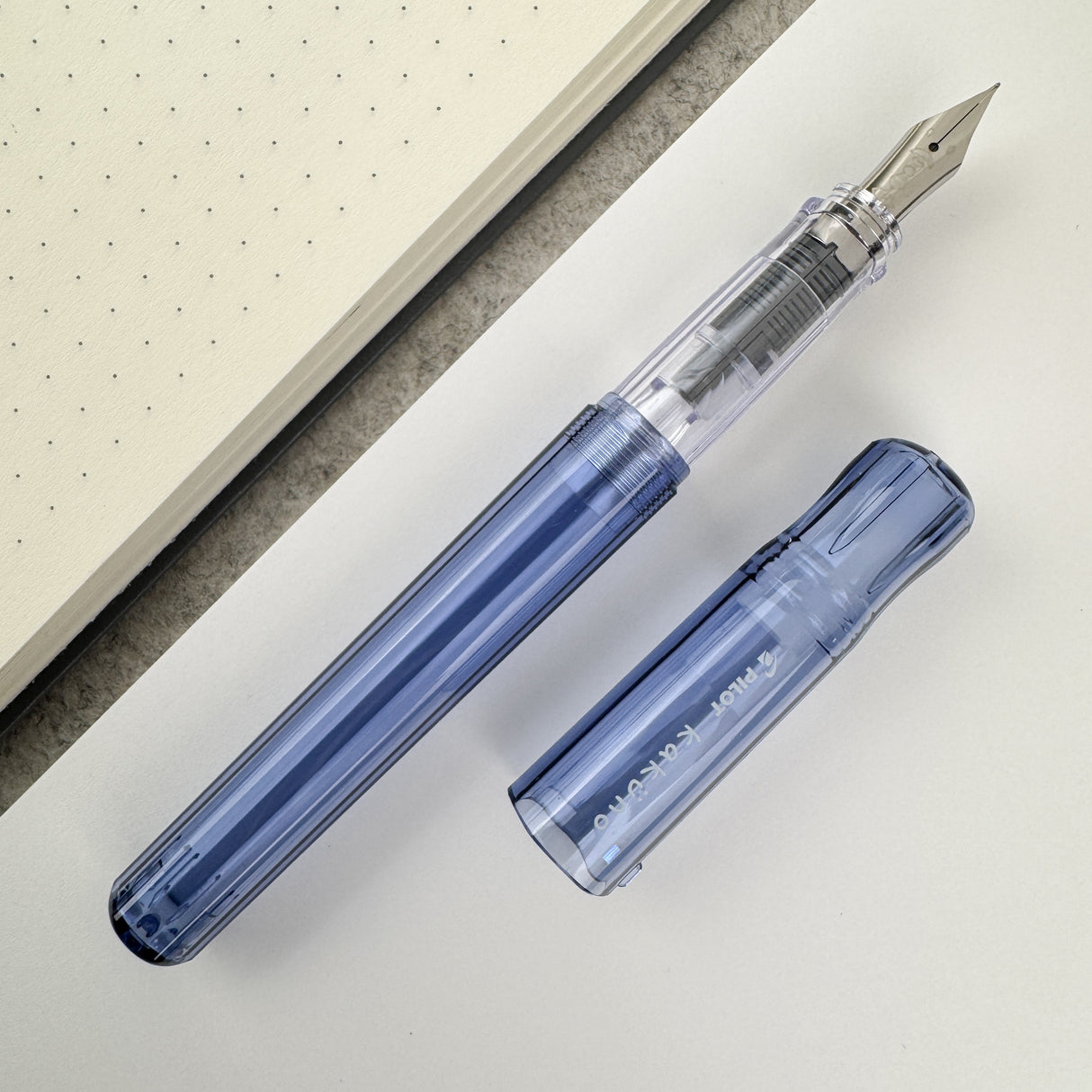 Pilot Kakuno Fountain Pen - Translucent Blue
