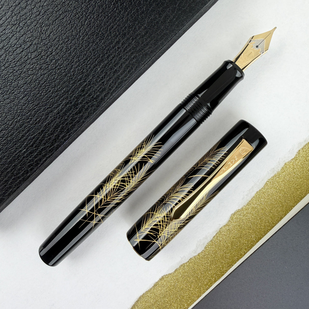Namiki Chinkin Fountain Pen - Silver Grass