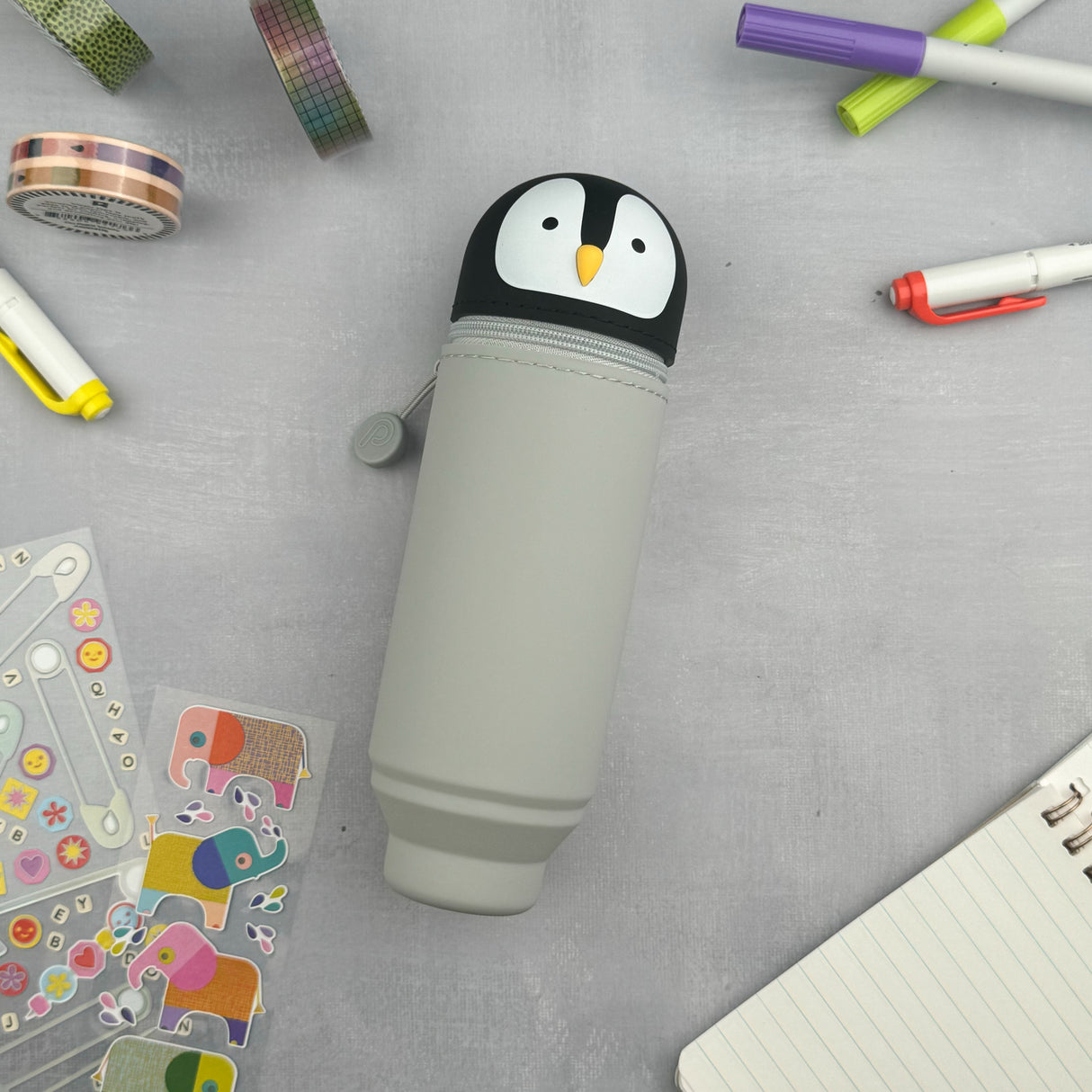 PuniLabo Stand Up Pen Case - Penguin