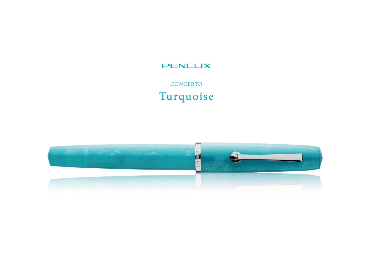 Penlux Concerto Fountain Pen - Turquoise (Special Edition)
