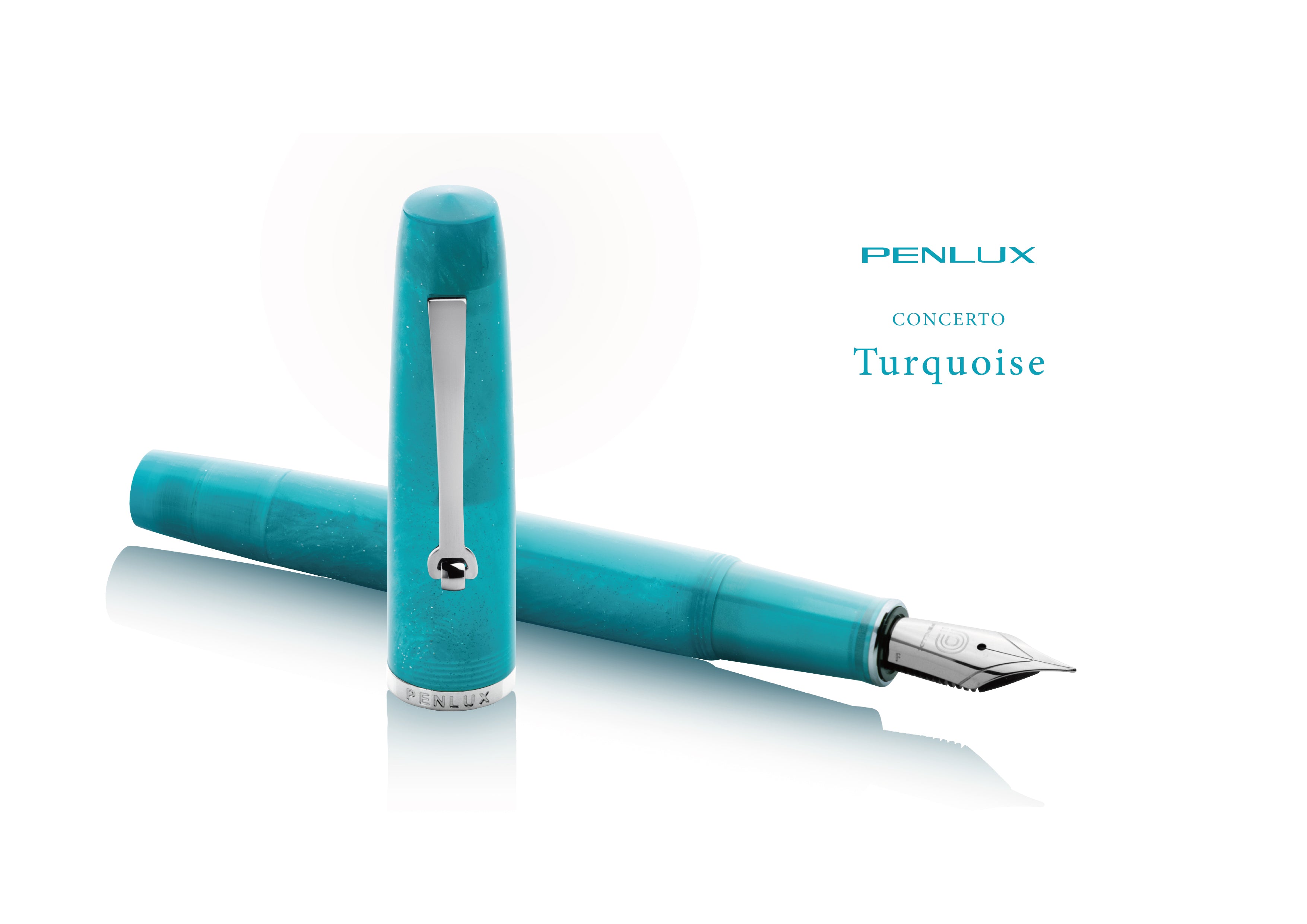 Penlux Concerto Fountain Pen - Turquoise (Special Edition) – Atlas