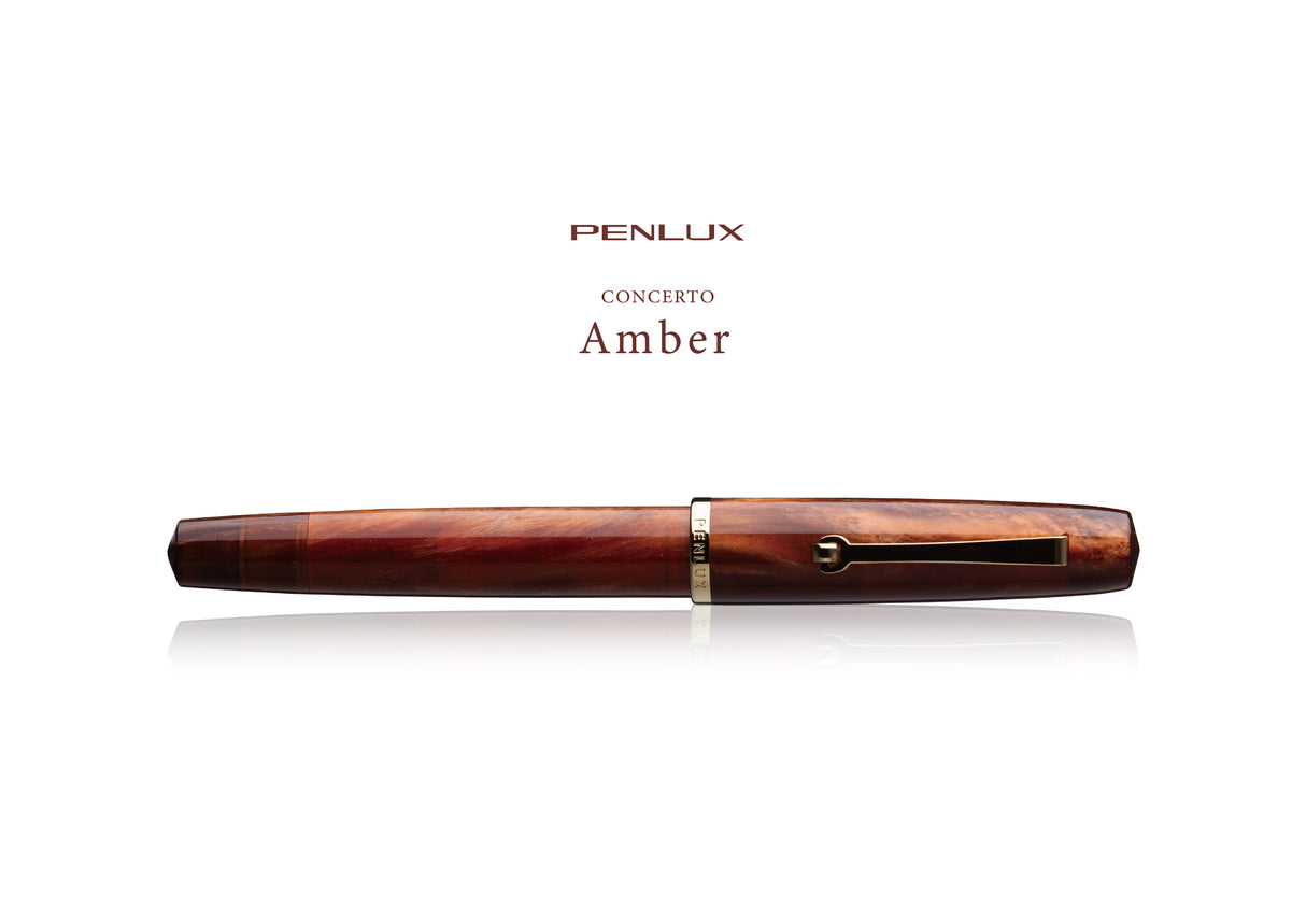 Penlux Concerto Fountain Pen - Amber (Special Edition)