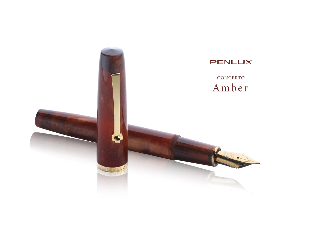 Penlux Concerto Fountain Pen - Amber (Special Edition)