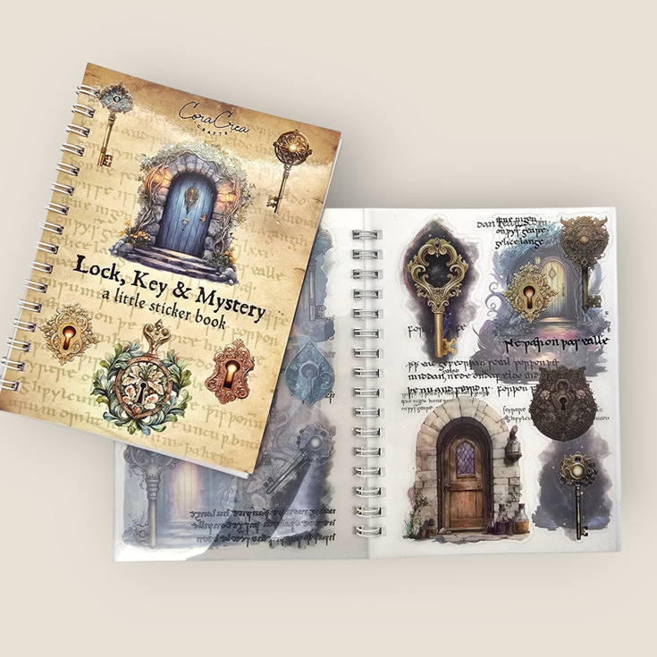 CoraCreaCrafts Lock & Keys Sticker Book