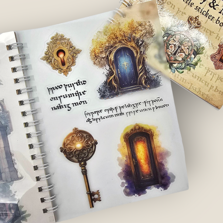 CoraCreaCrafts Lock & Keys Sticker Book