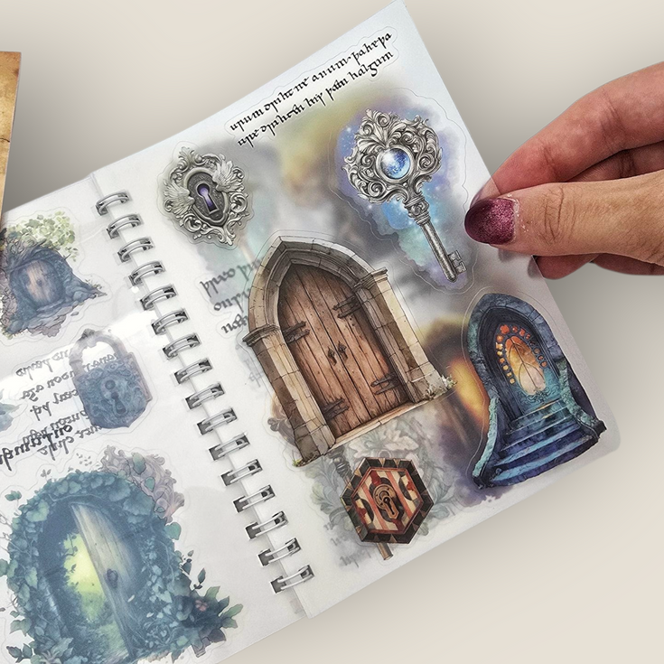 CoraCreaCrafts Lock & Keys Sticker Book