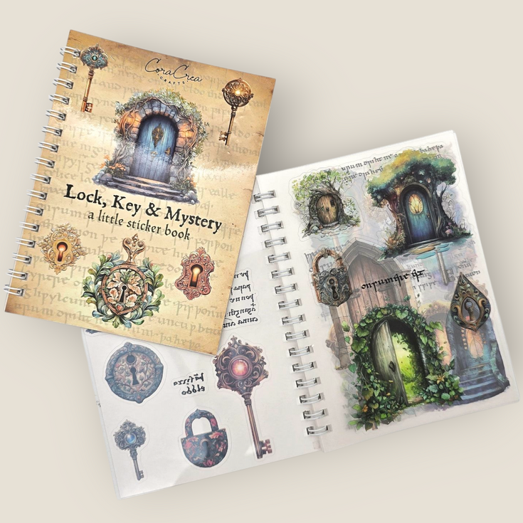 CoraCreaCrafts Lock & Keys Sticker Book