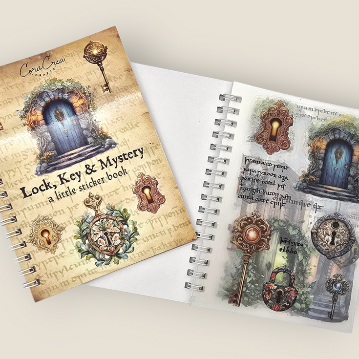 CoraCreaCrafts Lock & Keys Sticker Book
