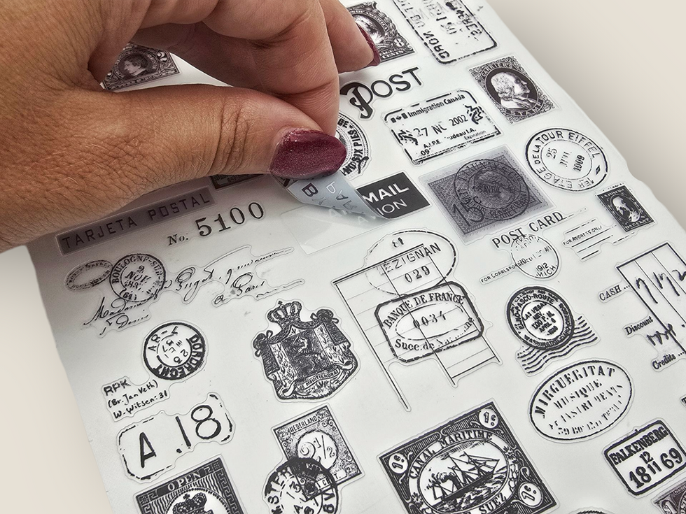 CoraCreaCrafts Letter Basic Stickers