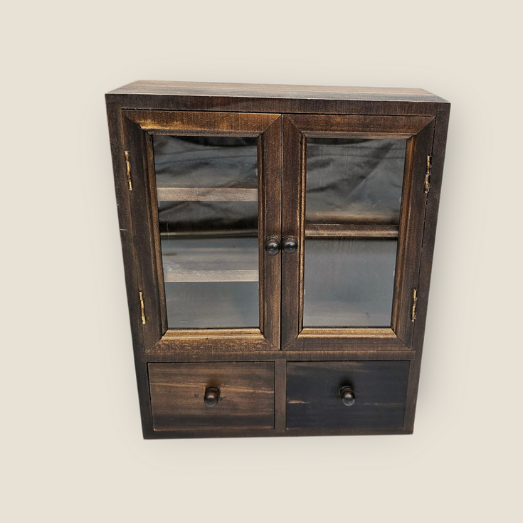 CoraCreaCrafts Mini Wooden Cabinet