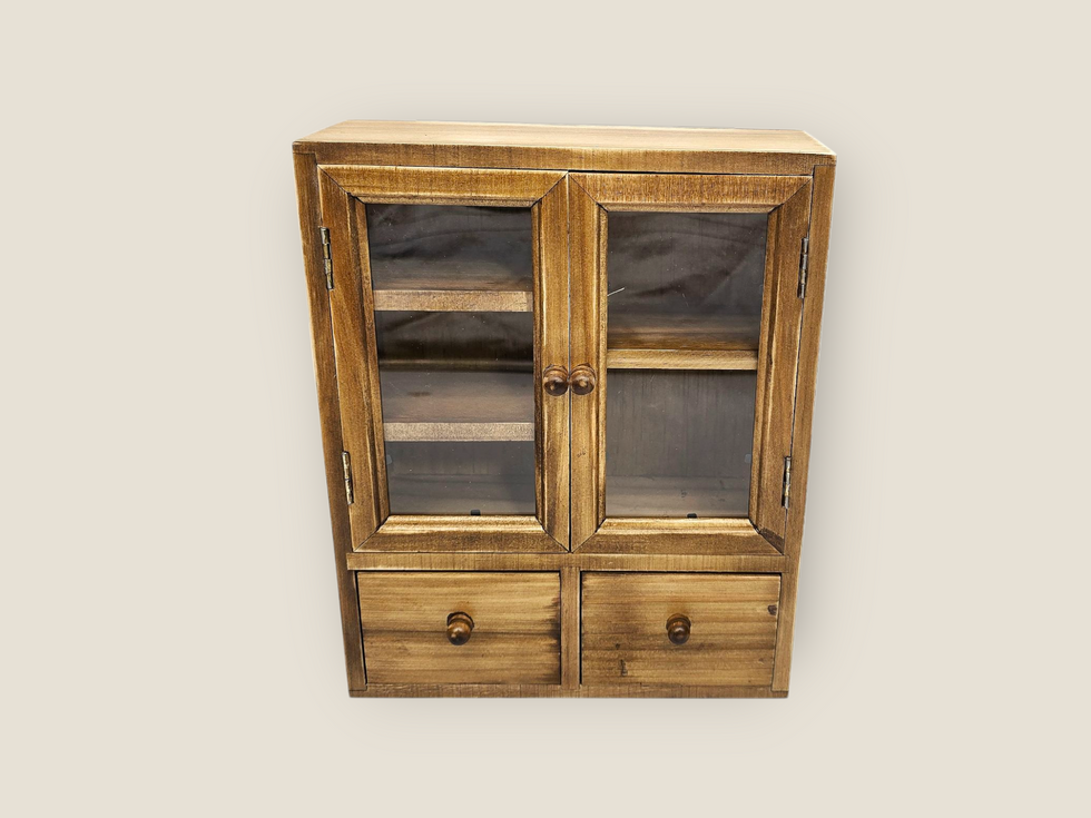 CoraCreaCrafts Mini Wooden Cabinet