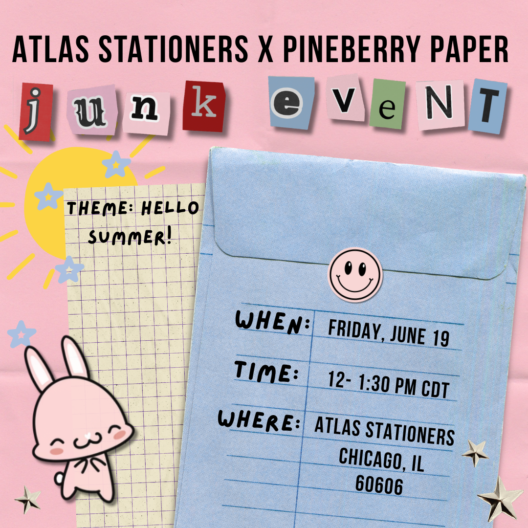 Atlas x Pineberry Paper Hello Summer Junk Journal Event