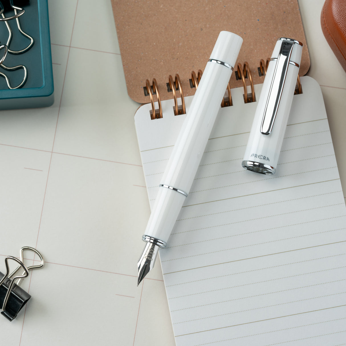 Pilot Prera Fountain Pen - Porcelain White