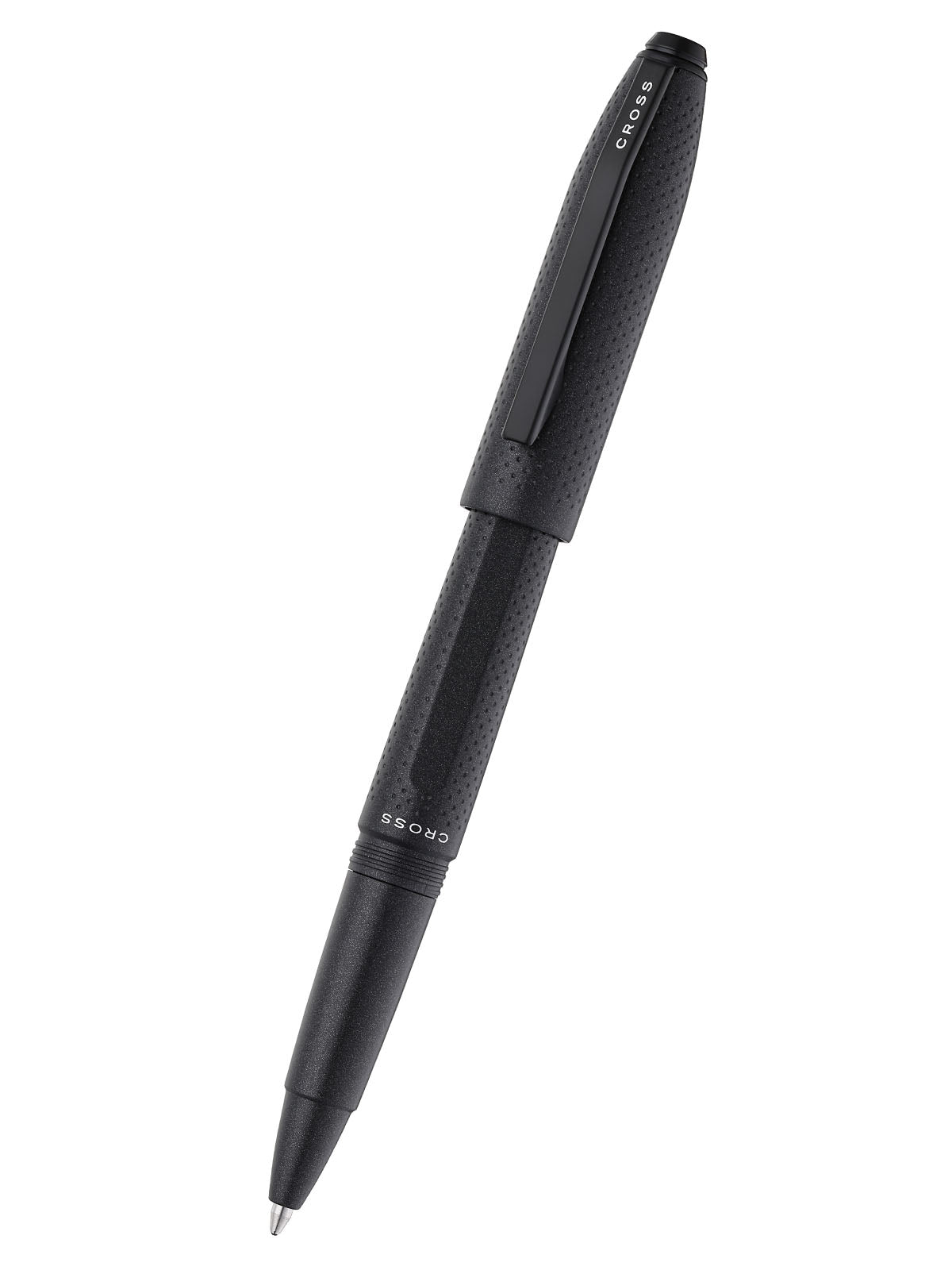 Prism Obsidian Black Ballpoint Pen - top view