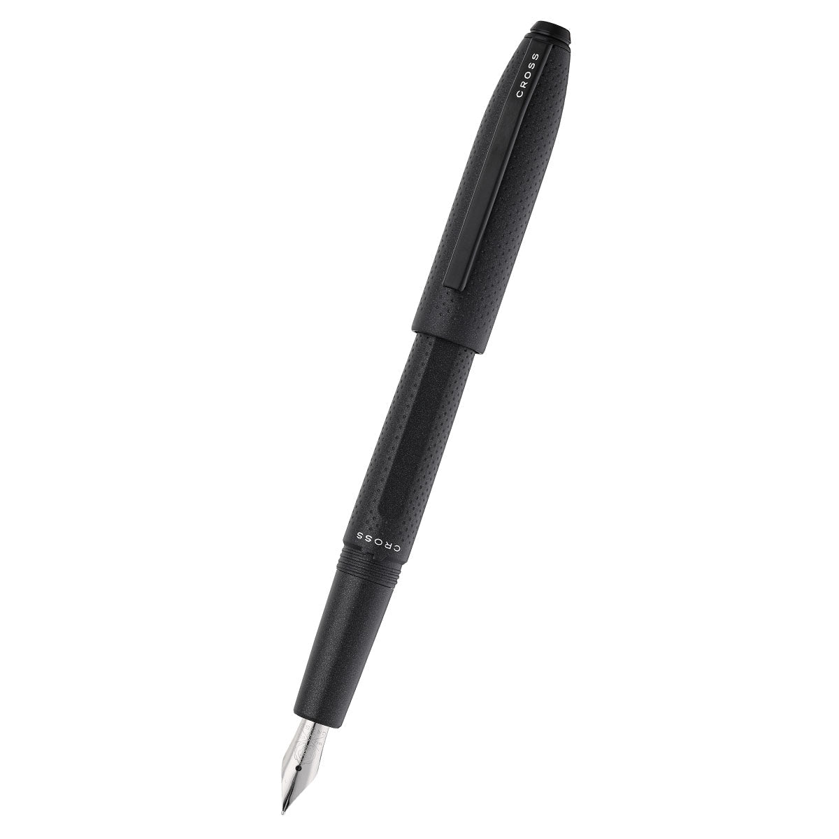 Prism Obsidian Black Fountain Pen - detail view