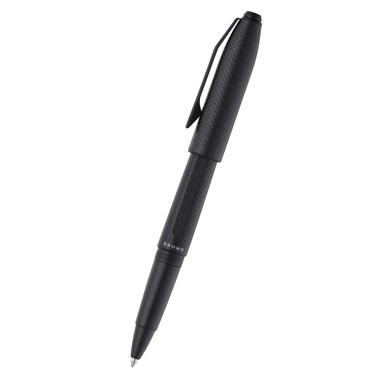 Prism Obsidian Black Ballpoint Pen - side view