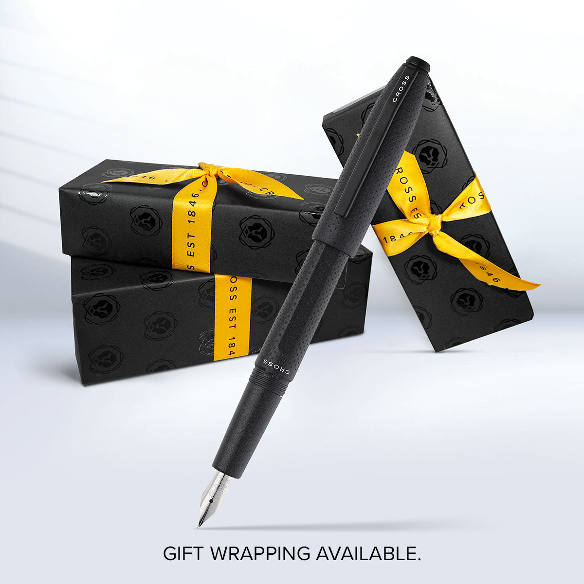 Prism Obsidian Black Fountain Pen - gift wrapping
