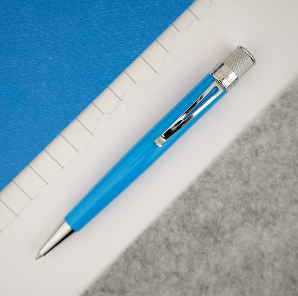 Retro 51 Tornado Colorwave Collection Rollerball Pen - Blue Breeze