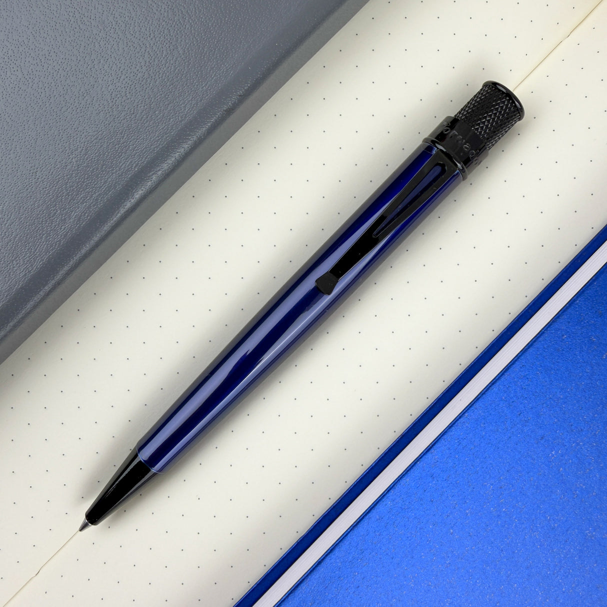 Retro 51 Tornado Stealth Rollerball Pen - Blue Black
