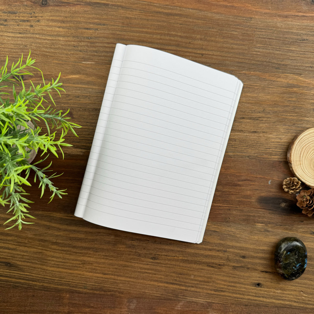 Rhodia "Ice" Staplebound Notebook, Lined Paper, 6" x 8 1/4" (A5)