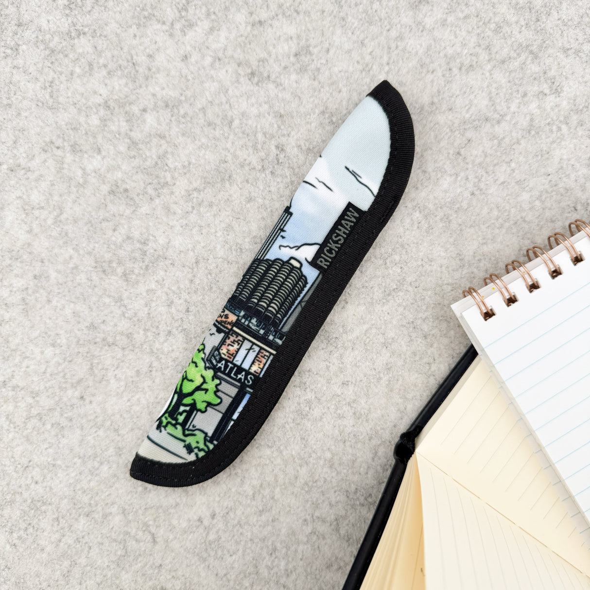 Rickshaw Bagworks Single Pen Sleeve - City Views (Atlas Stationers)