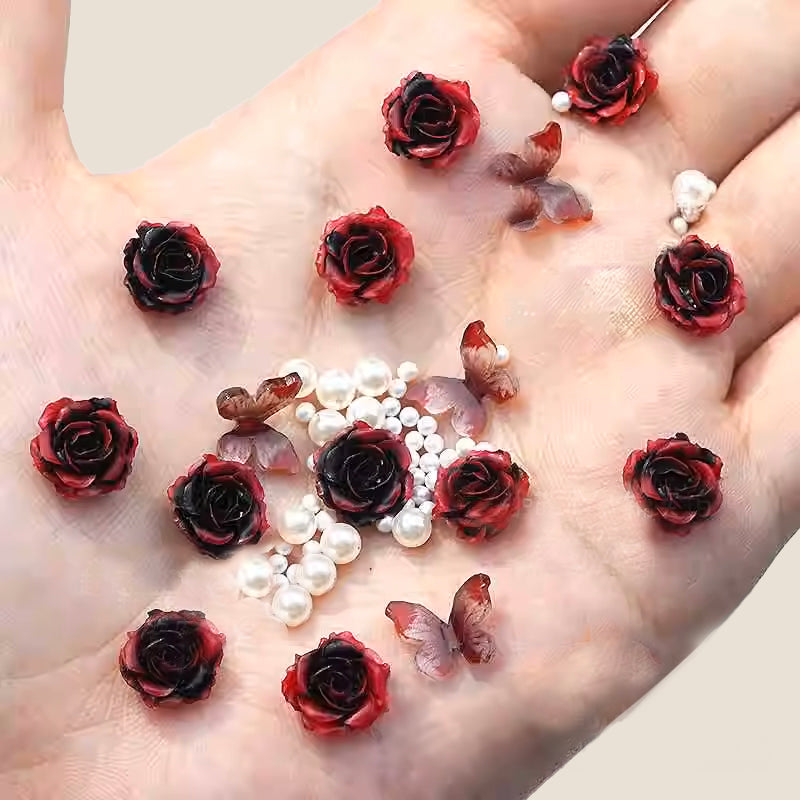 CoraCreaCrafts Red Rose Trinkets