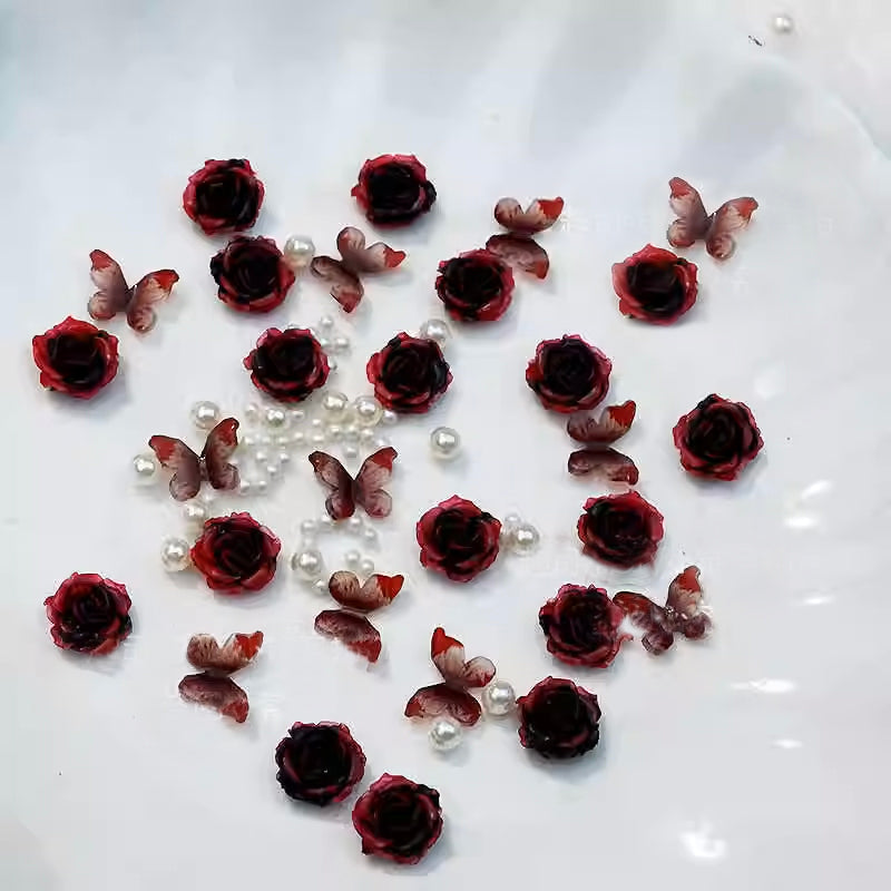 CoraCreaCrafts Red Rose Trinkets