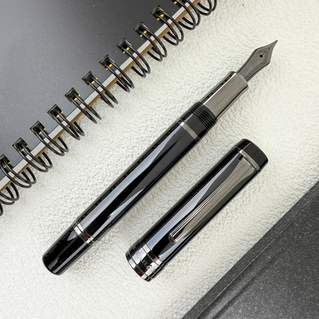 Sailor CYLINT Fountain Pen - Black Stainless Steel