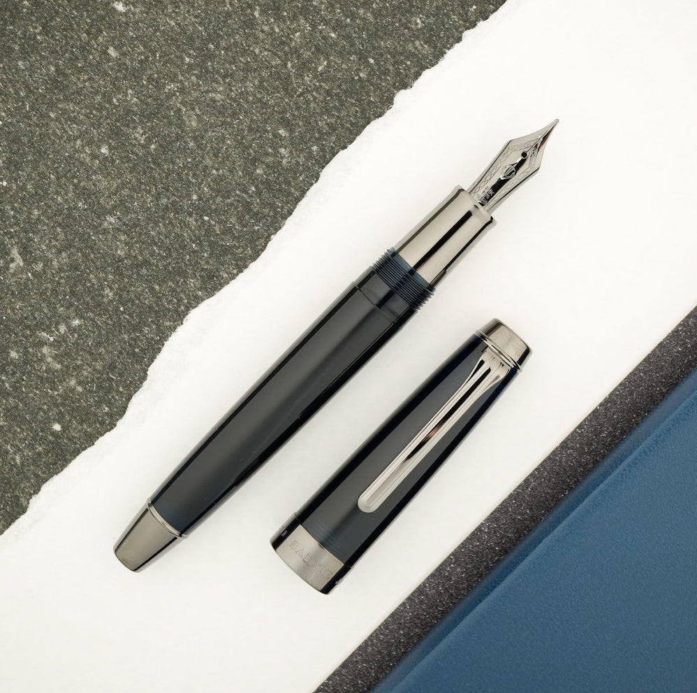 The Sailor Pro Gear Anchor Fountain Pen - Blue Dawn w/ Black Trim