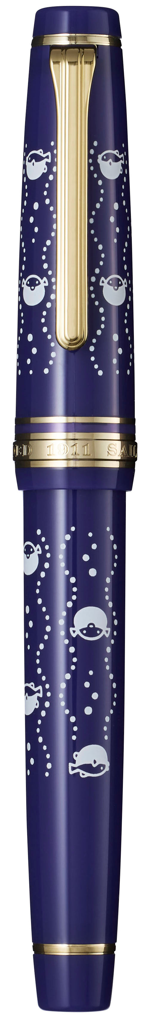 Sailor Pro Gear x Kamawanu Fugu-tatewaku fountain pen capped